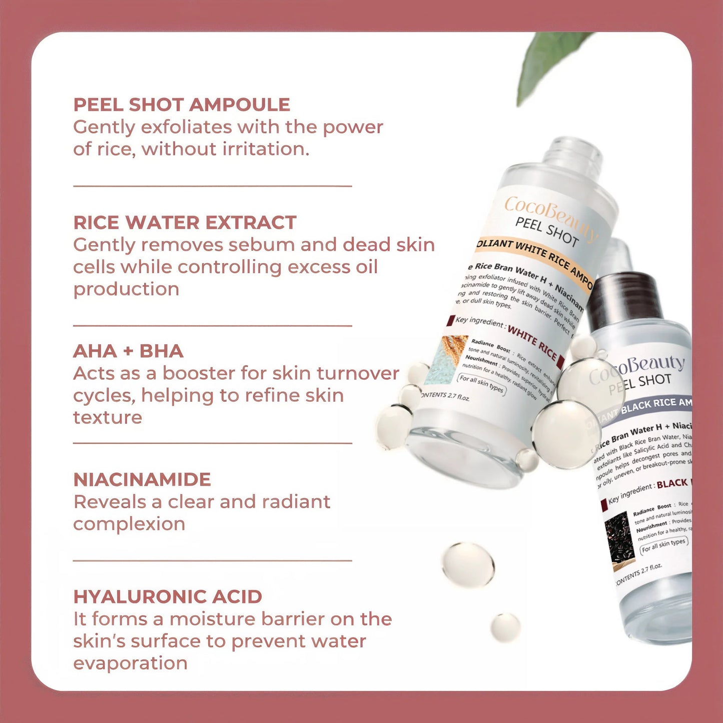 Peel Shot Glow Rice Ampoule Duo von CocoBeauty